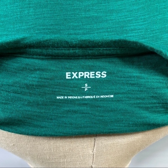 Express Tab Sleeve Emerald‎ Green Top Small S - Picture 6 of 6